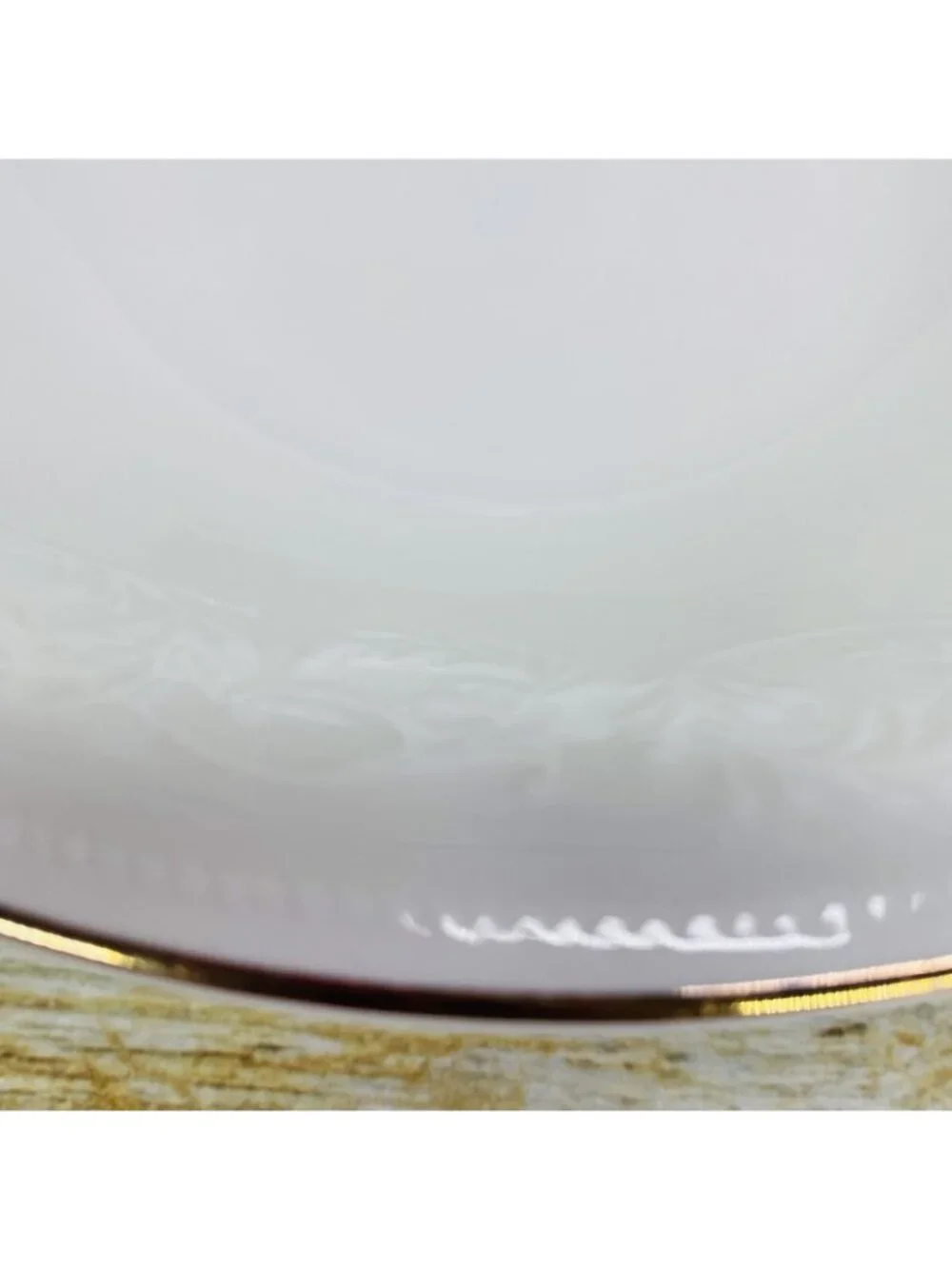 Farberware CALAIS 4173 Embossed Scroll Rope Leaf Gold Trim Rim 9.5